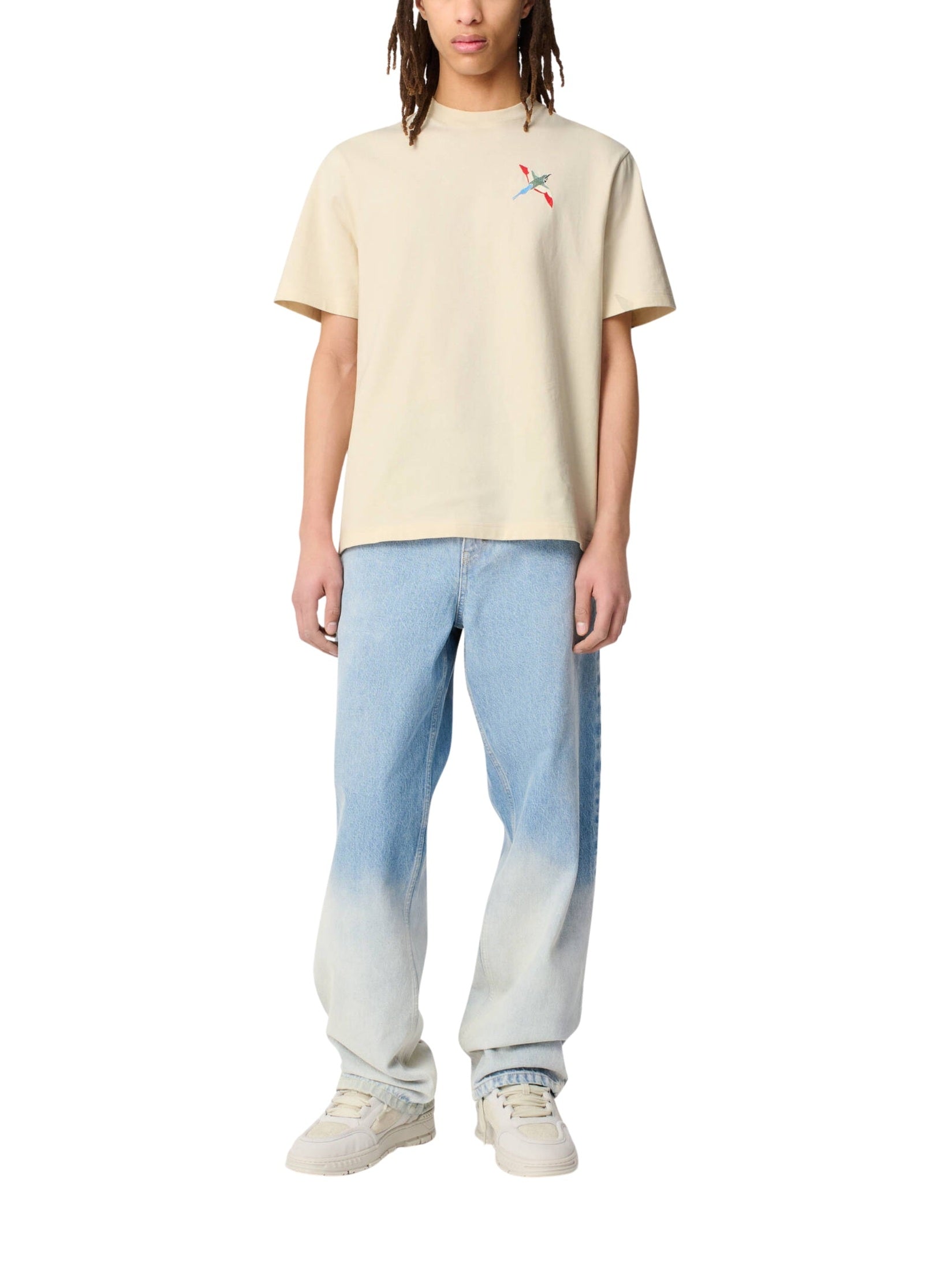 Micro bee bird t-shirt