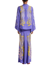 Sleek Skirt Atlantis Placée Purple In Peachy Silk