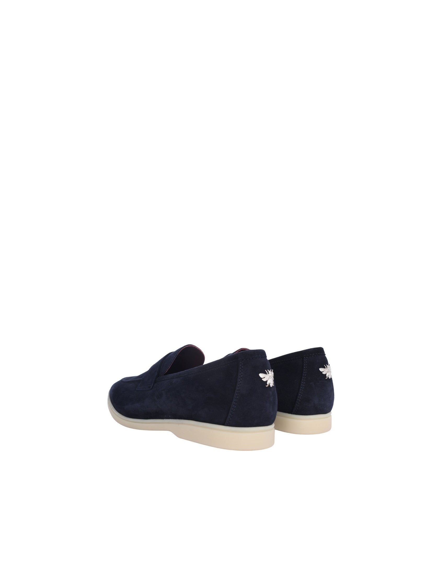 Dark blue suede loisir gomme