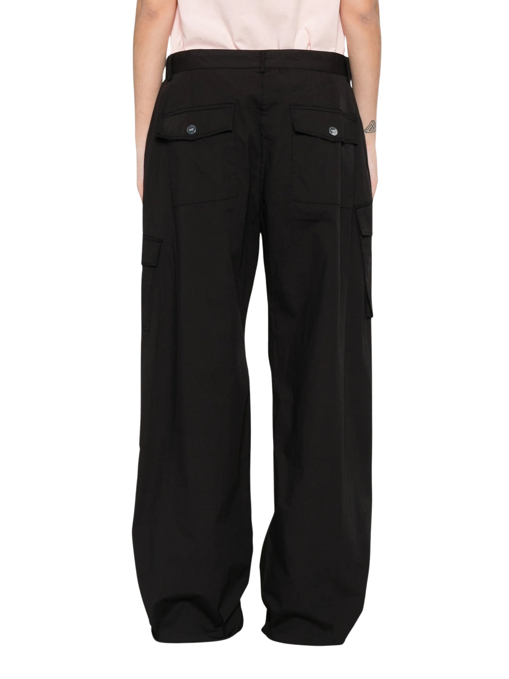 Stretch cotton pocket cargo pants