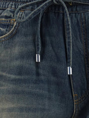 Drawstring denim short