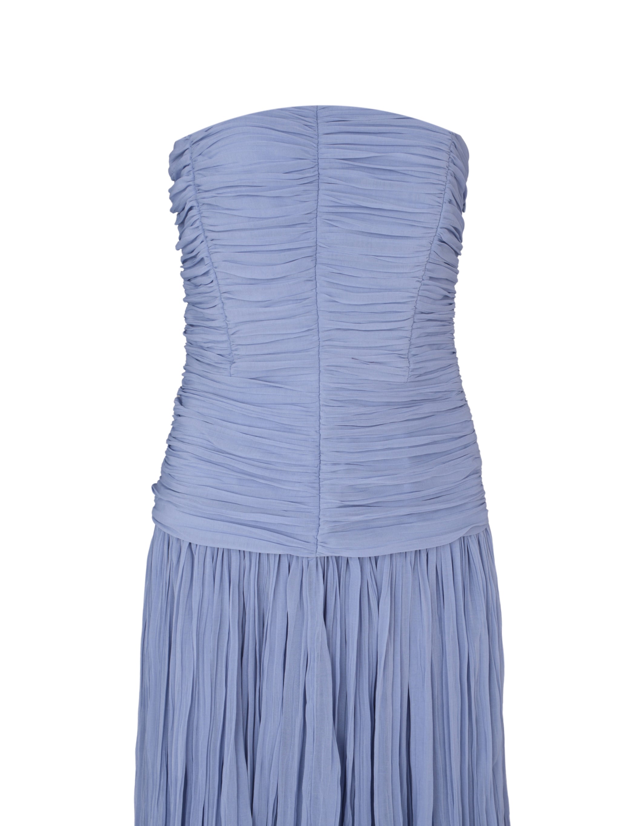 Danielle crinkle jersey bustier gown