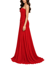 Scuba-Chiffon Dress
