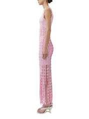 Brionne scalloped knit midi dress
