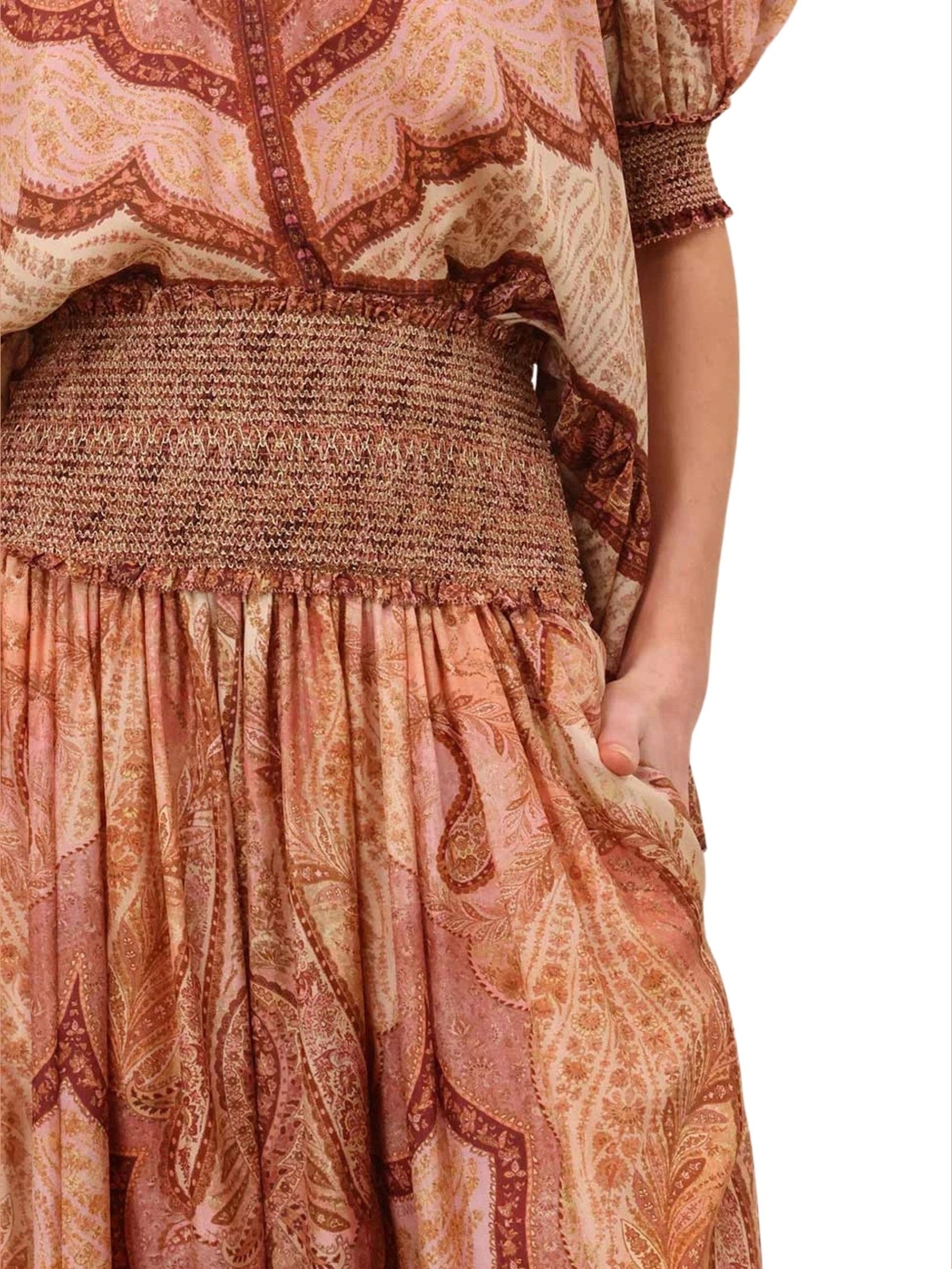 Wanderlust frill maxi skirt