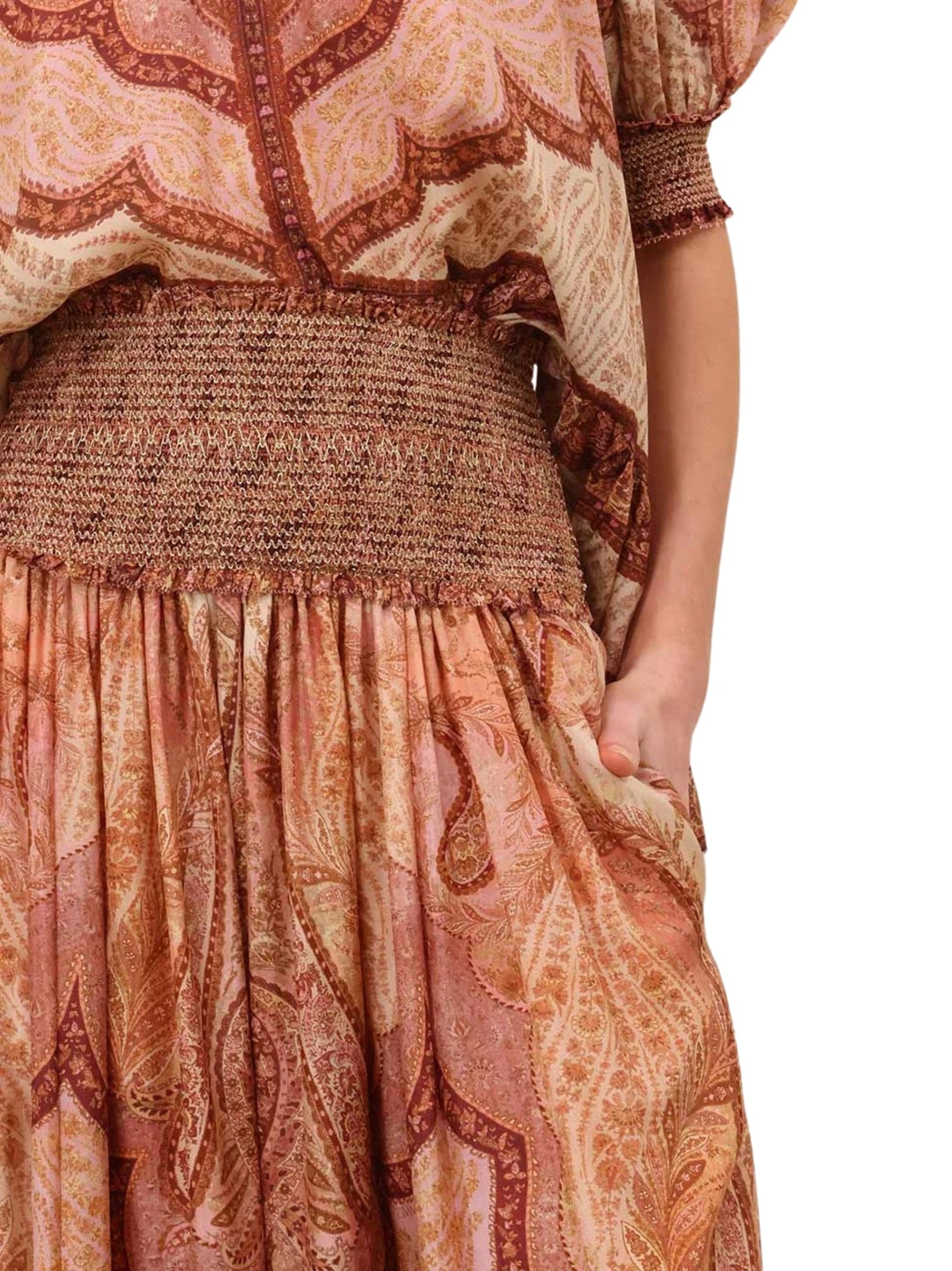 Wanderlust frill maxi skirt