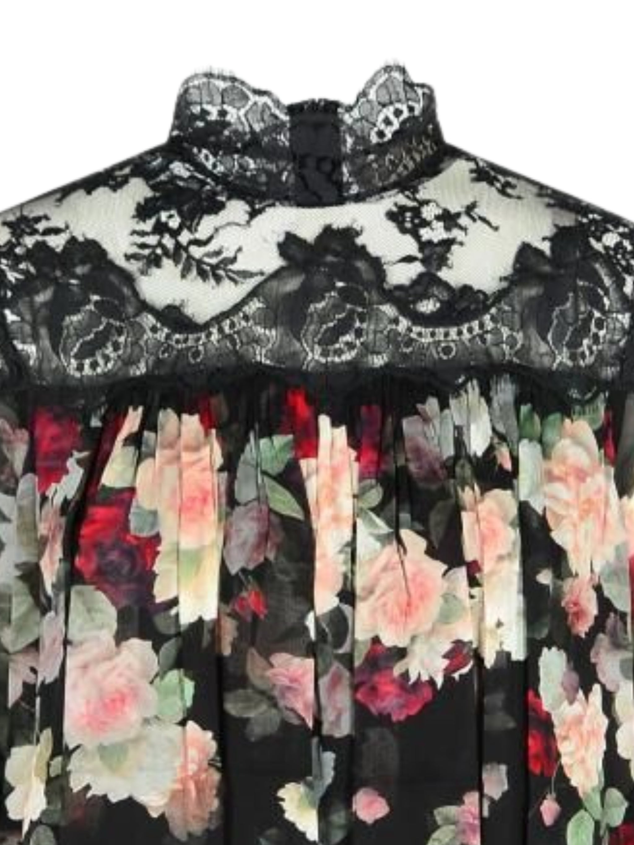 HYPNOTIC LACE YOKE BLOUSE