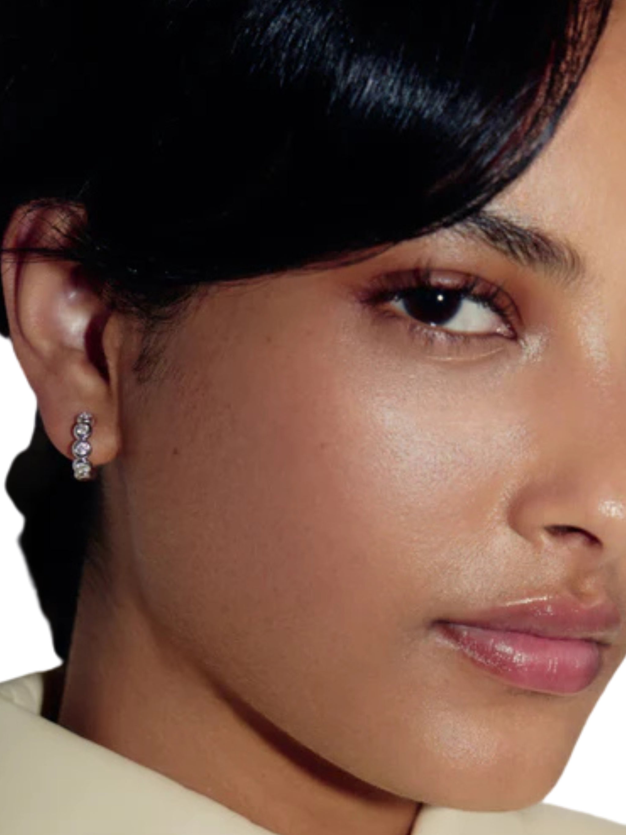 TENNIS SMALL HOOP EARRINGS