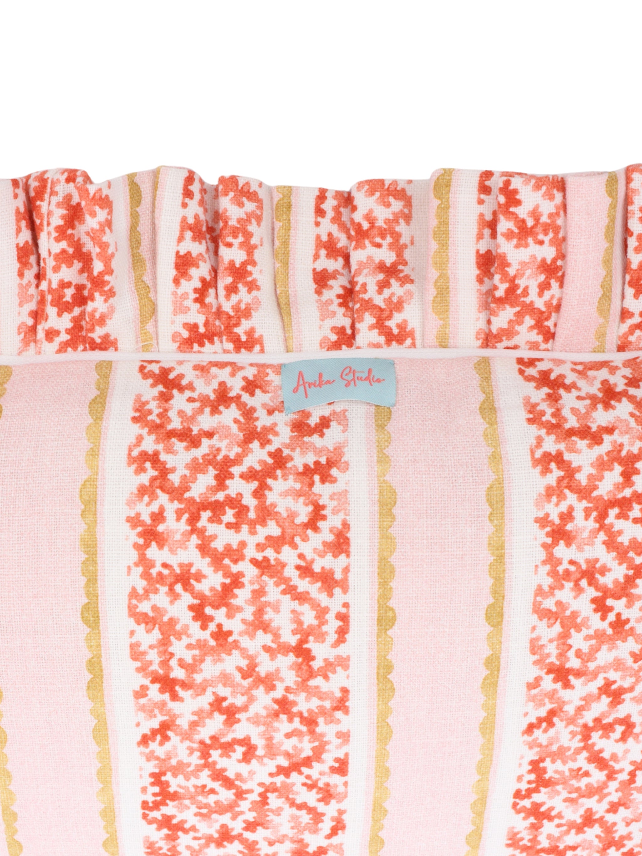 Ruffled cushion 30*50 bagatelle red