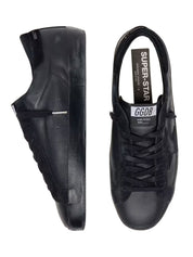Super-star nappa upper toe and tongue suede star heel and list