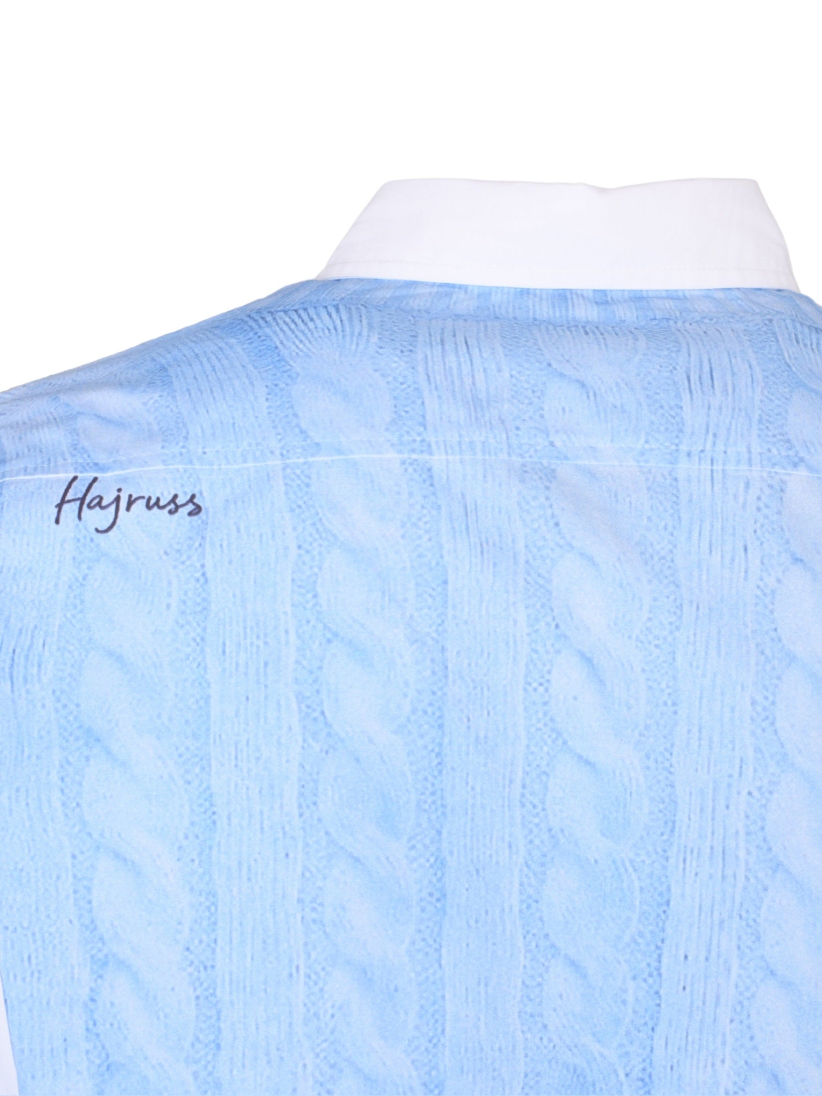 Sweater print cotton shirt