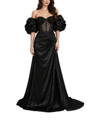Satin-Crystal Dress