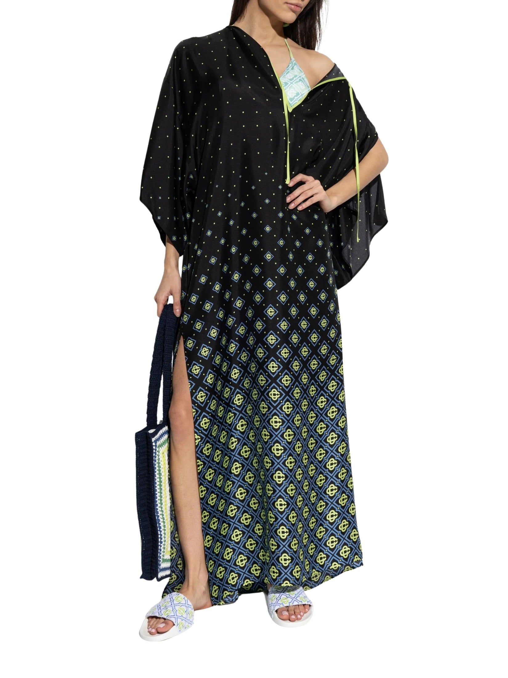 Degrade monogram kaftan