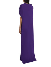 Lennox floral-appliqué maxi dress