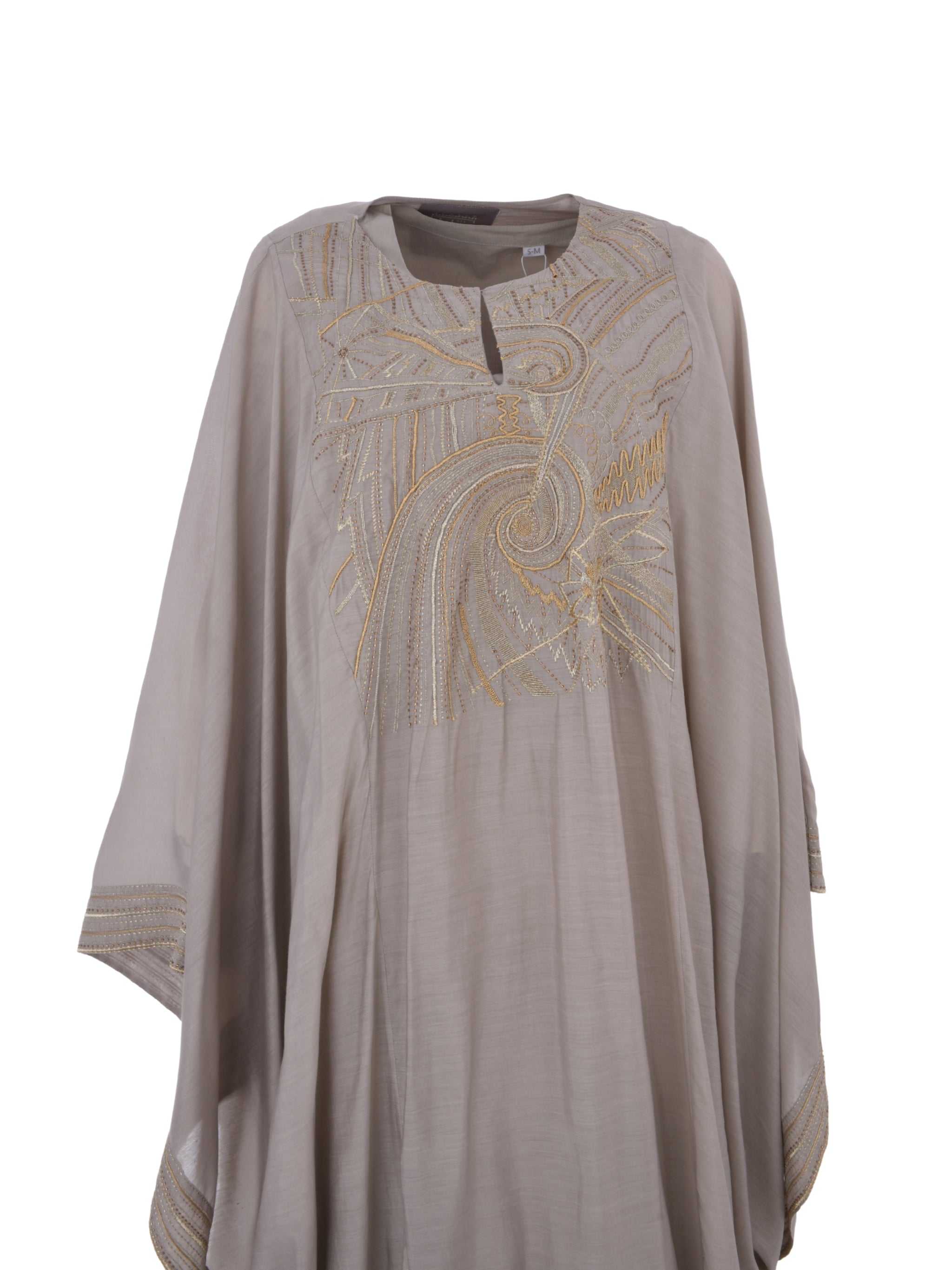 قفطان فراشة من القطن والحرير