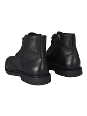 Ankle boot tumb.leat. black