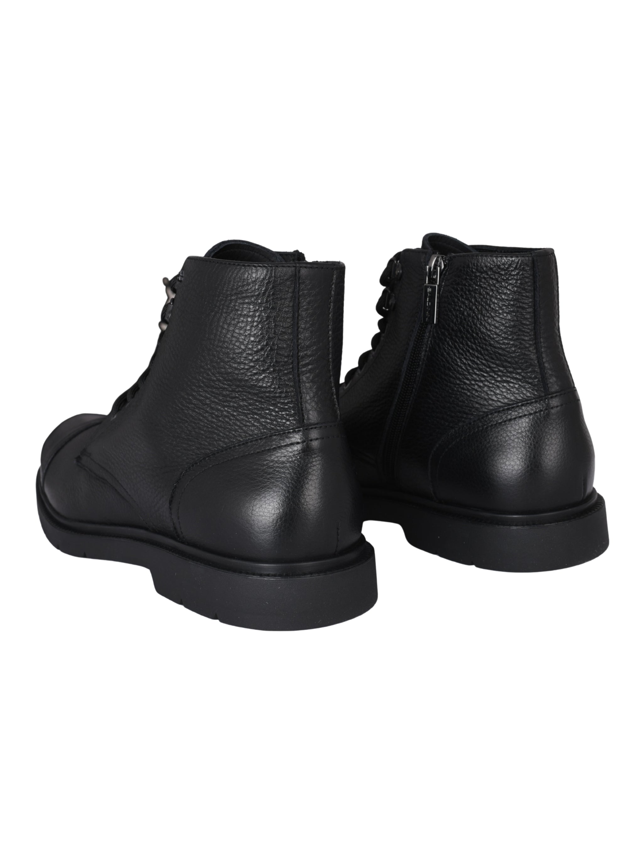 Ankle boot tumb.leat. black