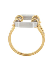 Asha ring in in sterling silver & 18k gold vermeil and rhodium
