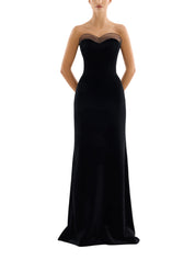 Maxi dress with cape