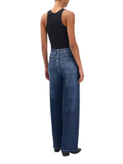 Miramar terry wide leg pant