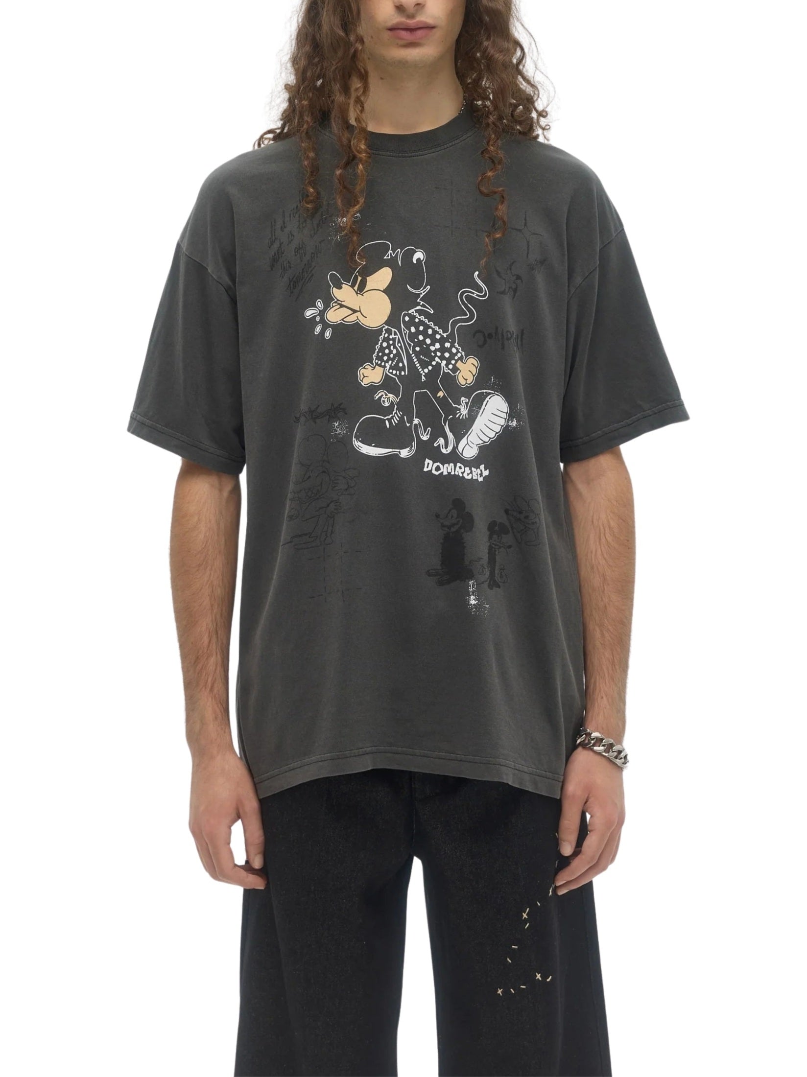 Spit t-shirt faded black