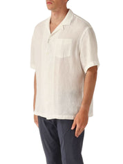 CAMICIA BART P. LINO M/ C TINTO CAPO
