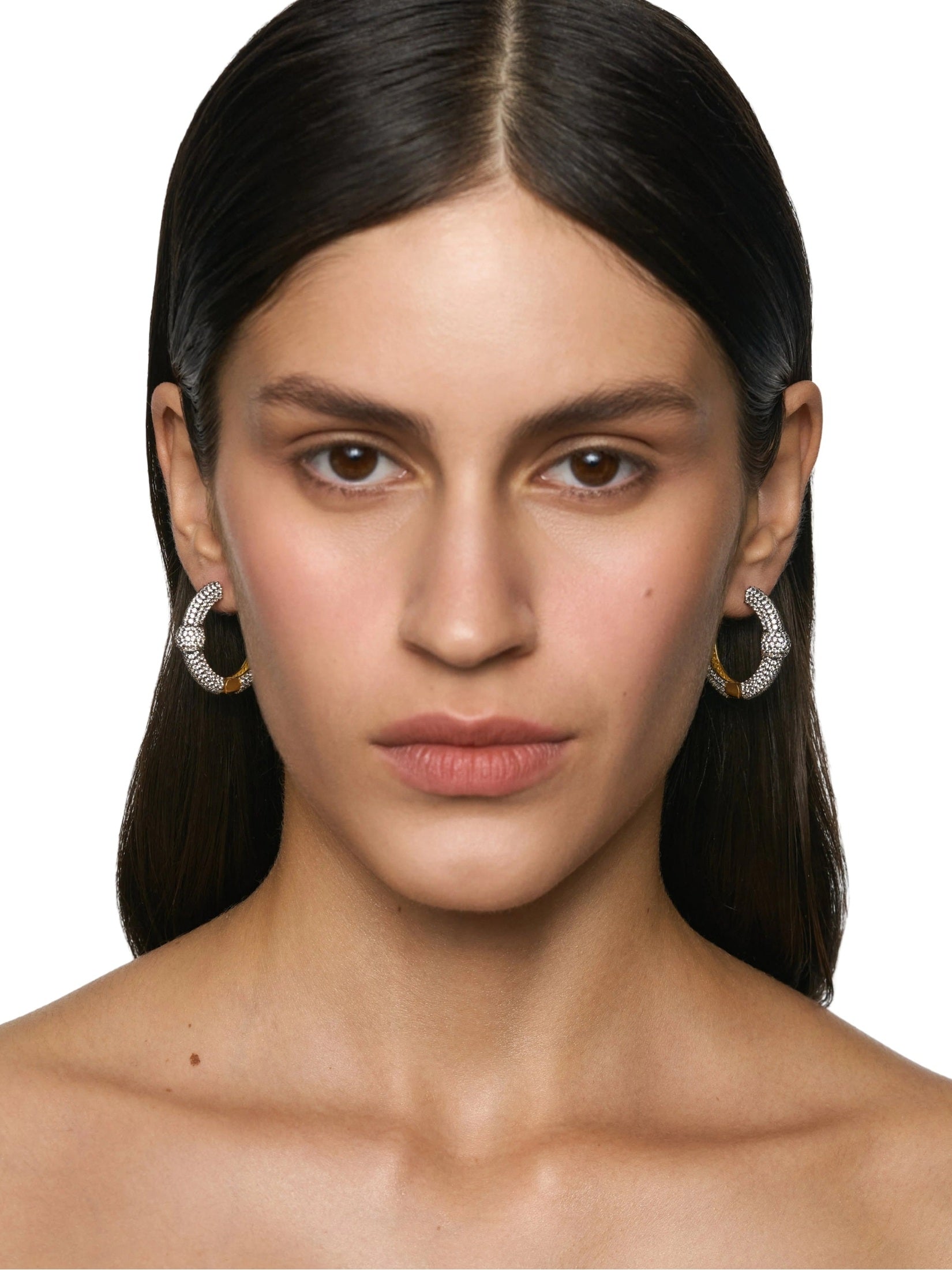 Crystal harmony hoops (large)