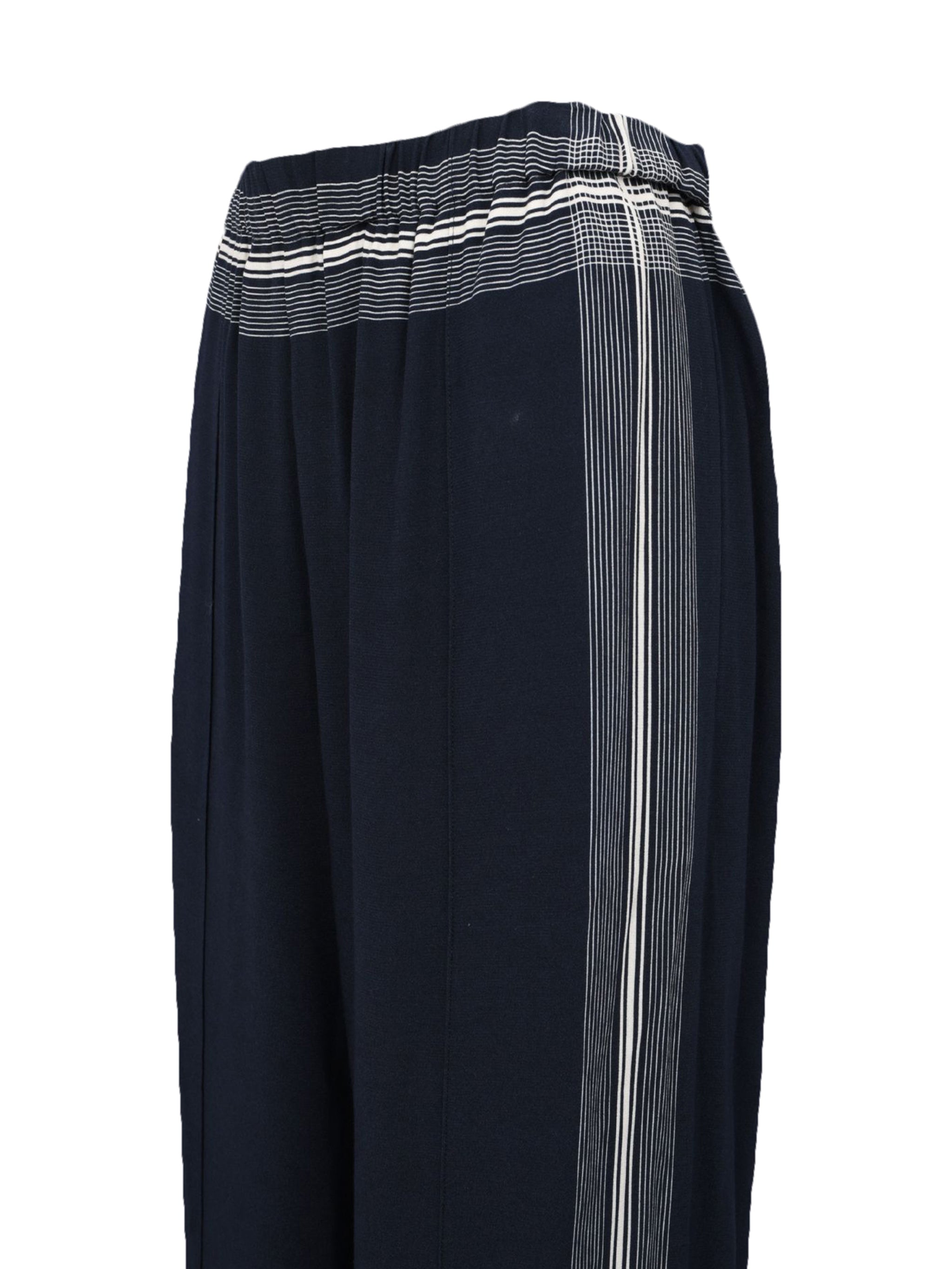 MID RISE PLACED STRIPE PULL ON PANT