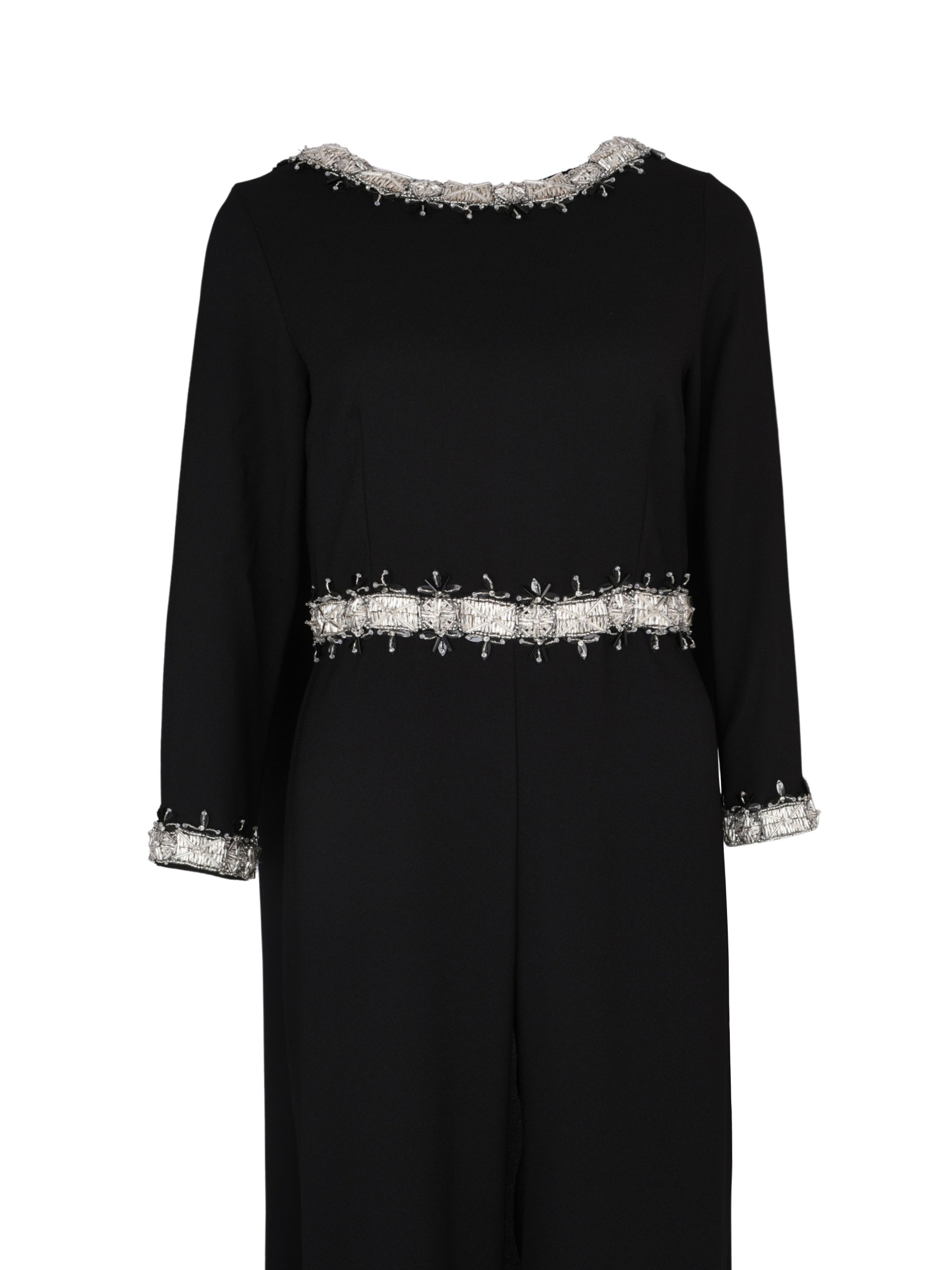 Hand embroiderd  -long sleeve jump suite-waist cut jump suit cape