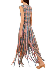Alexis knit dress w fringe