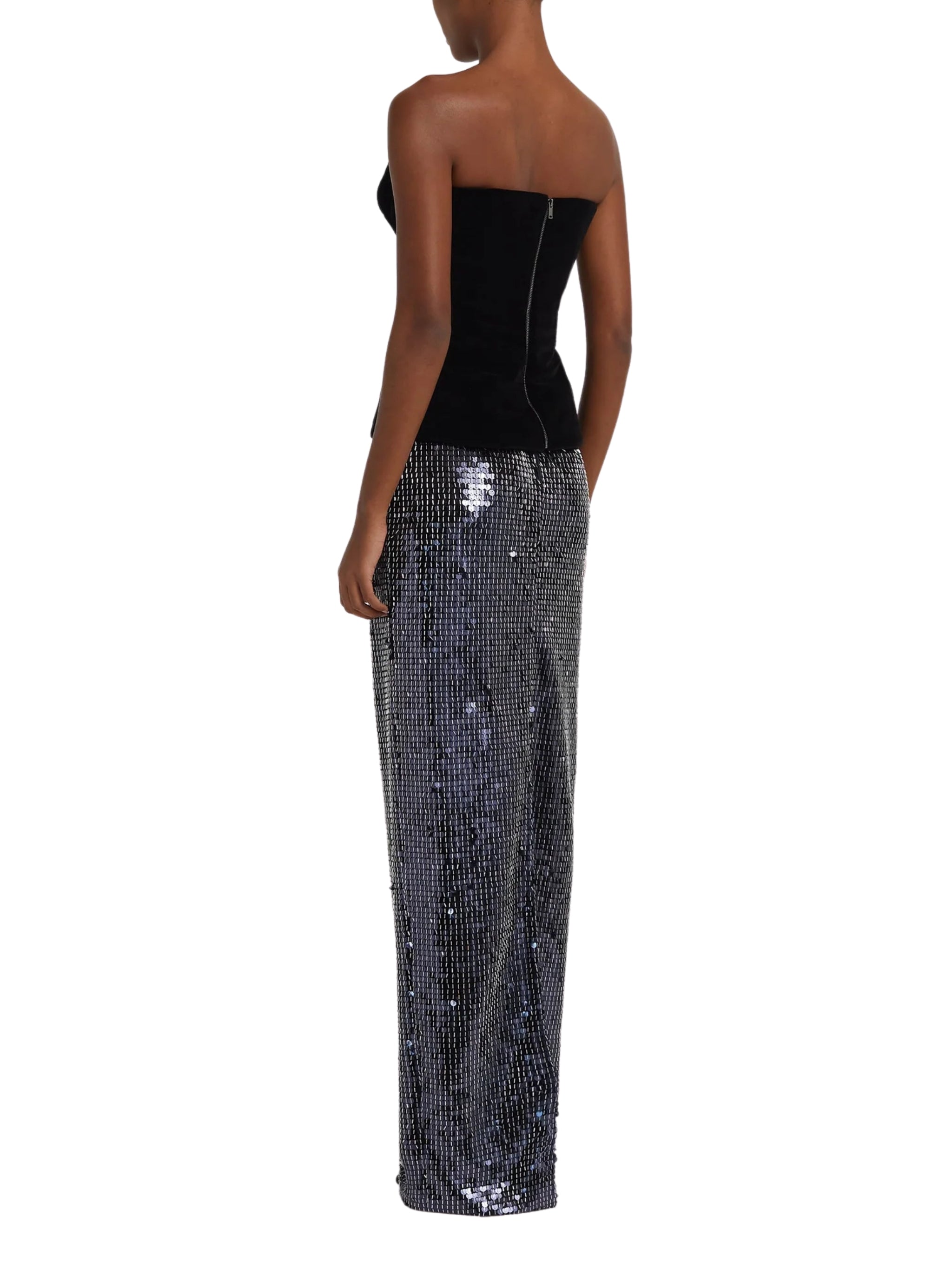 Aiden corset-style maxi dress