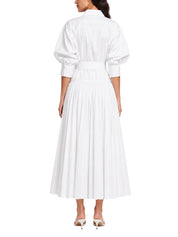 Arlo belted cotton maxi dress