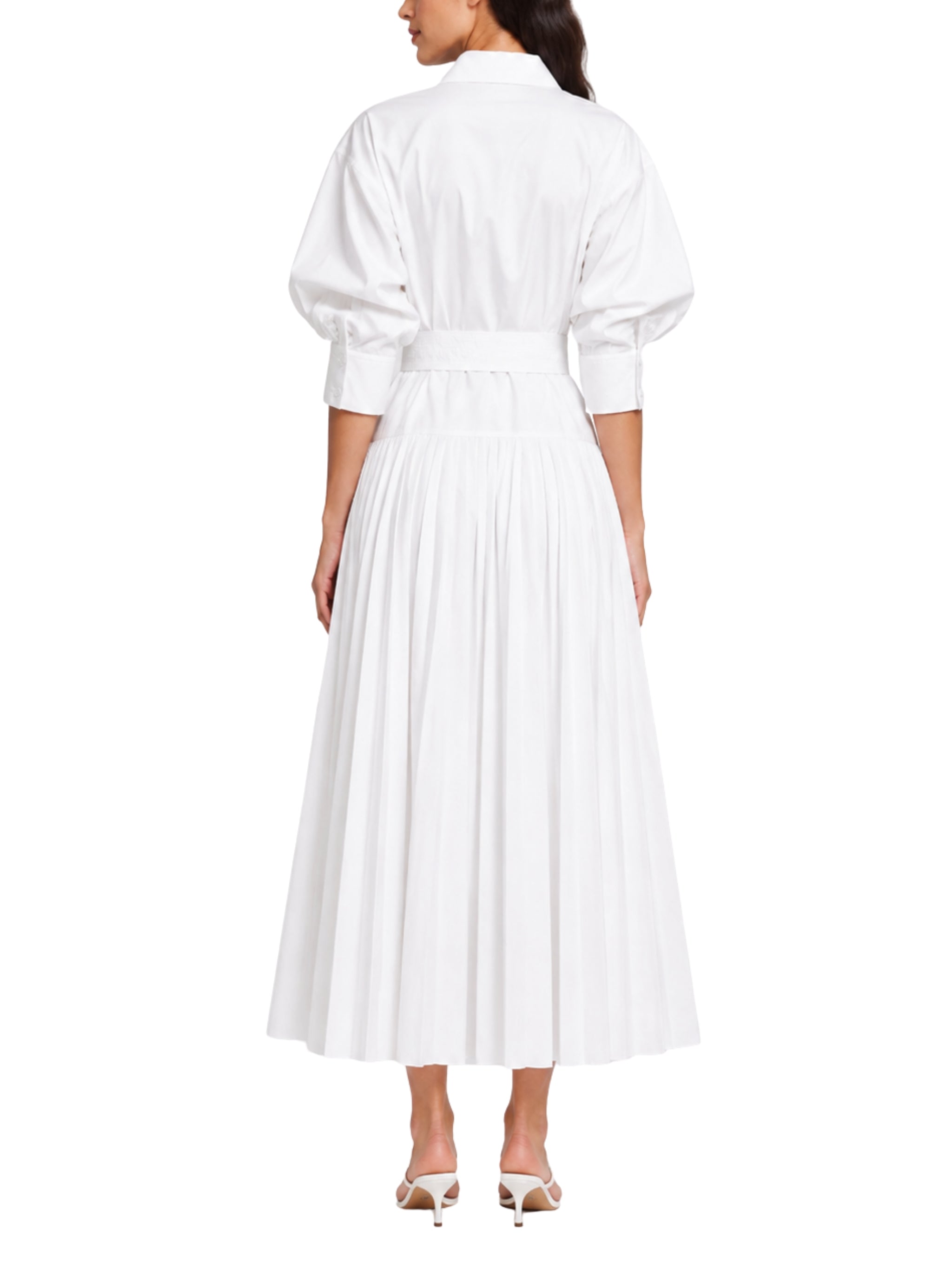 Arlo belted cotton maxi dress