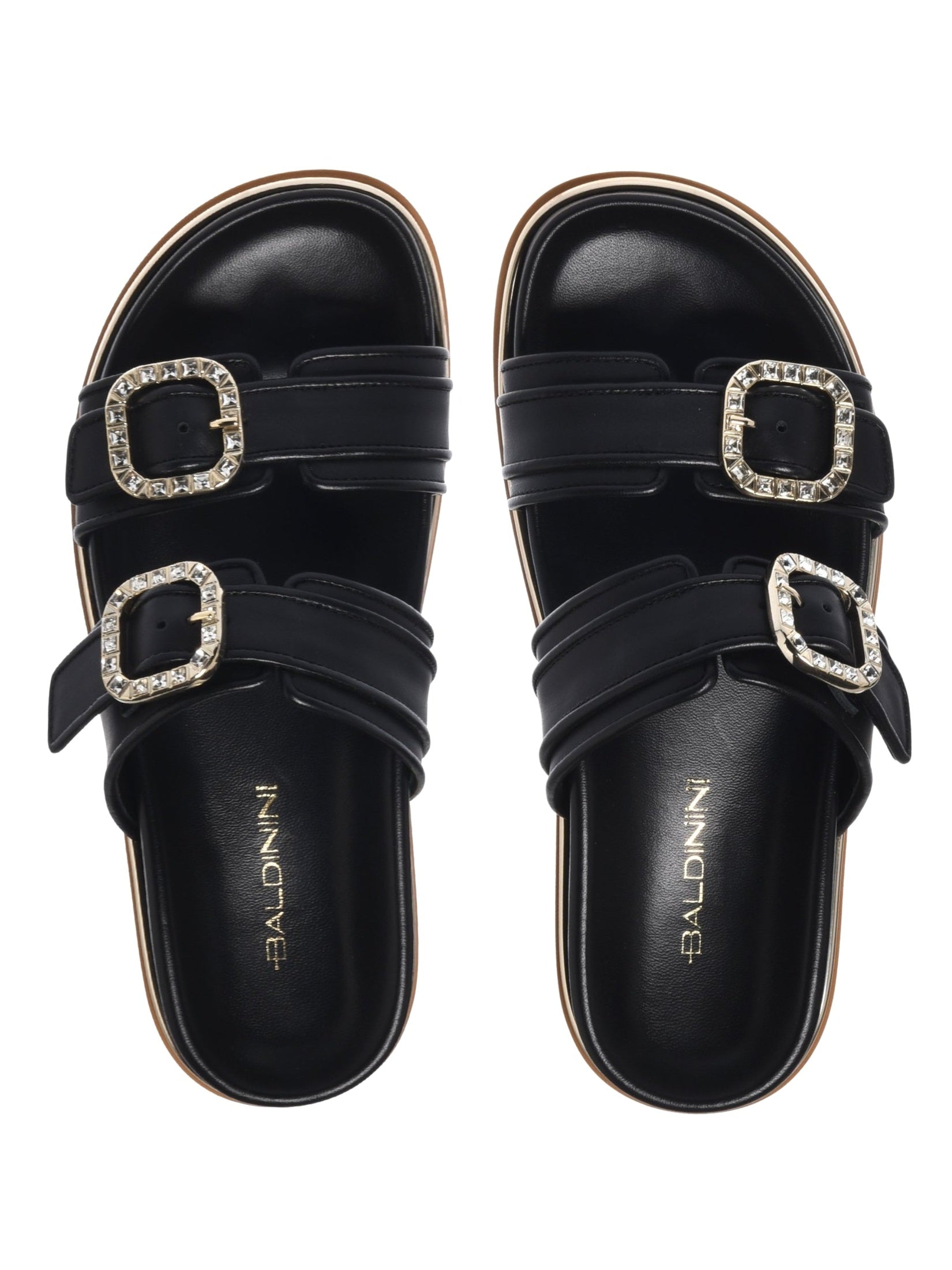 Mule leather calfskin black
