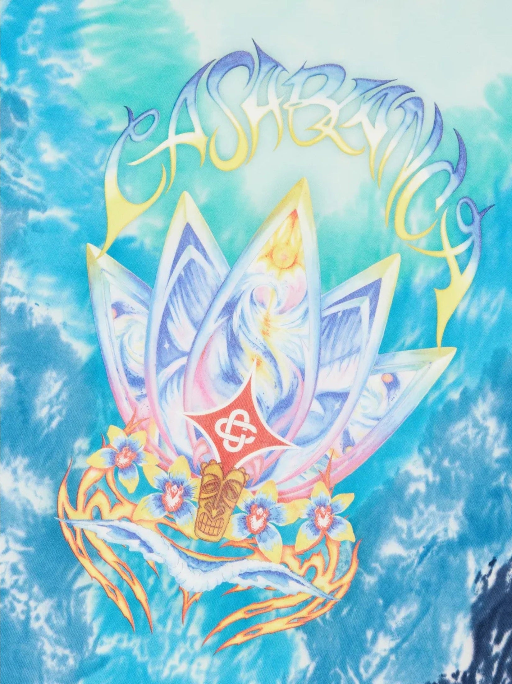 Surf lotus tie dye t-shirt