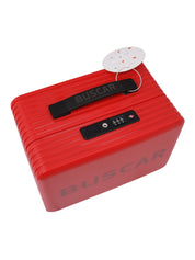 Buscar red hard case handbag