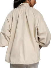 Gathered parka easonal beige