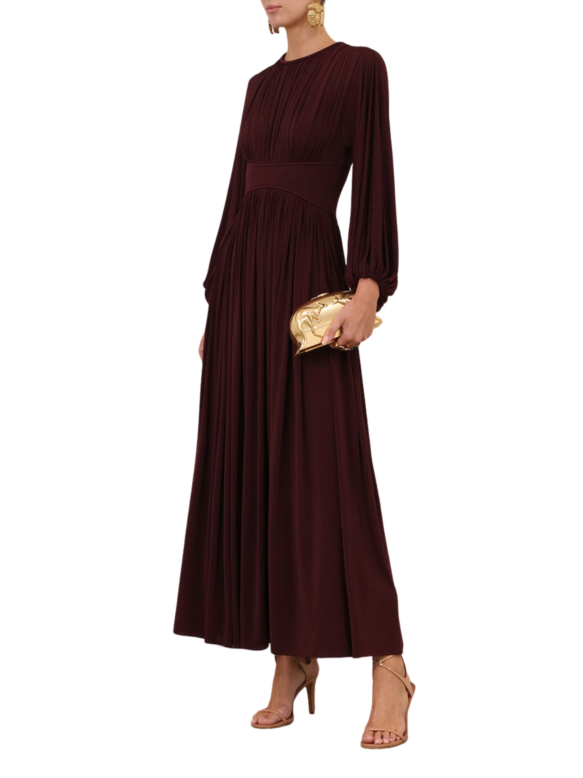 Luna billow maxi dress