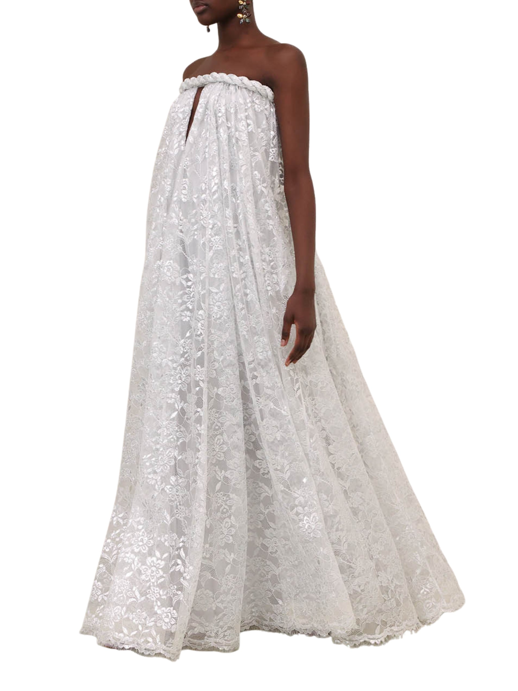 Carousel metallic twist gown