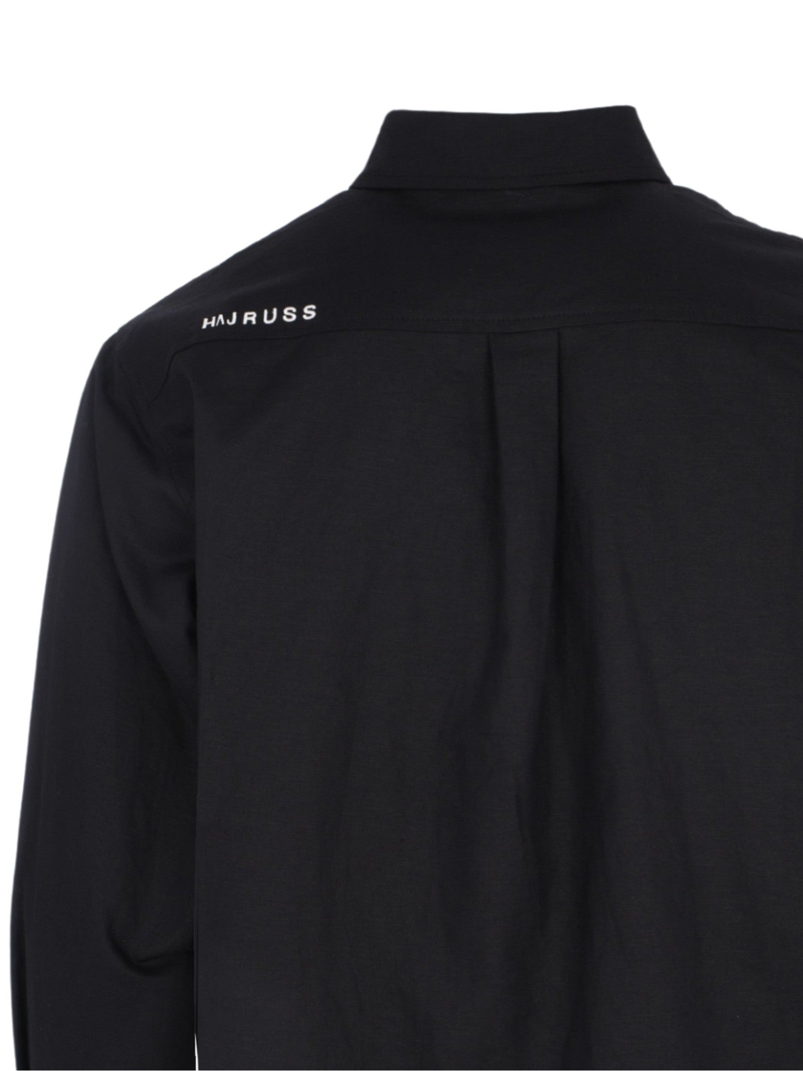 Black linen long sleeve shirt