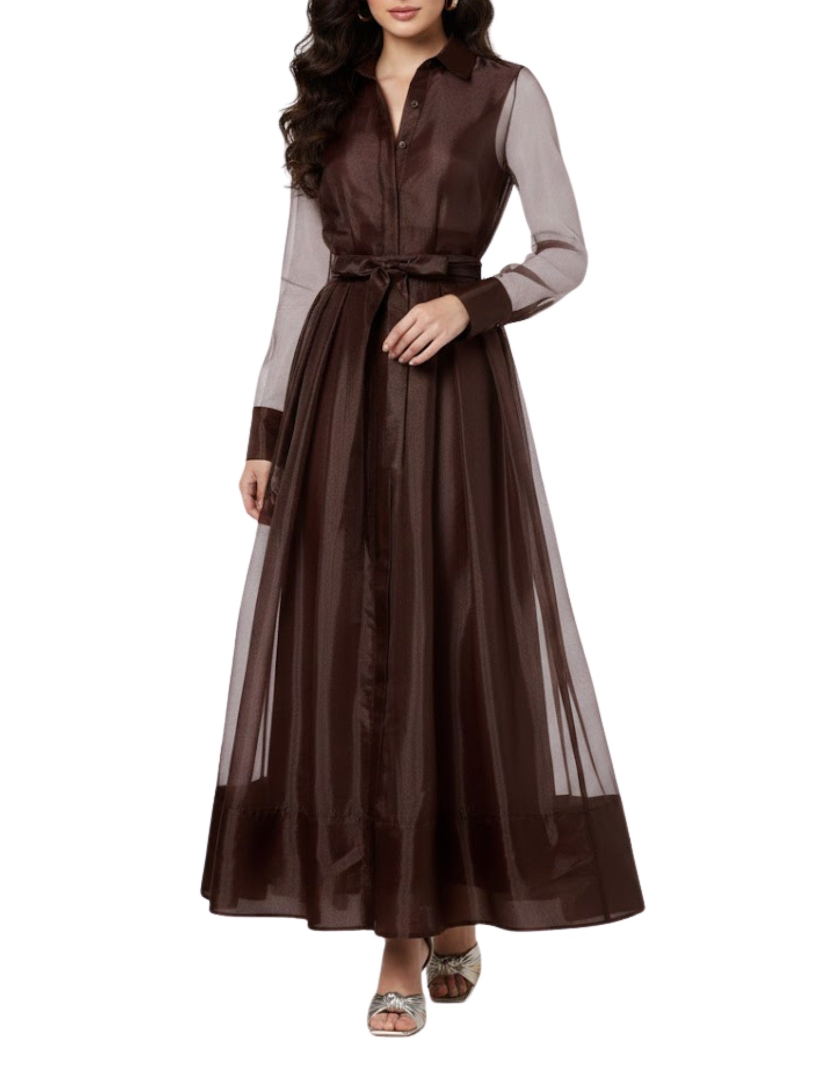 Montgomery l/s button up midi dress
