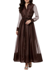 Montgomery l/s button up midi dress