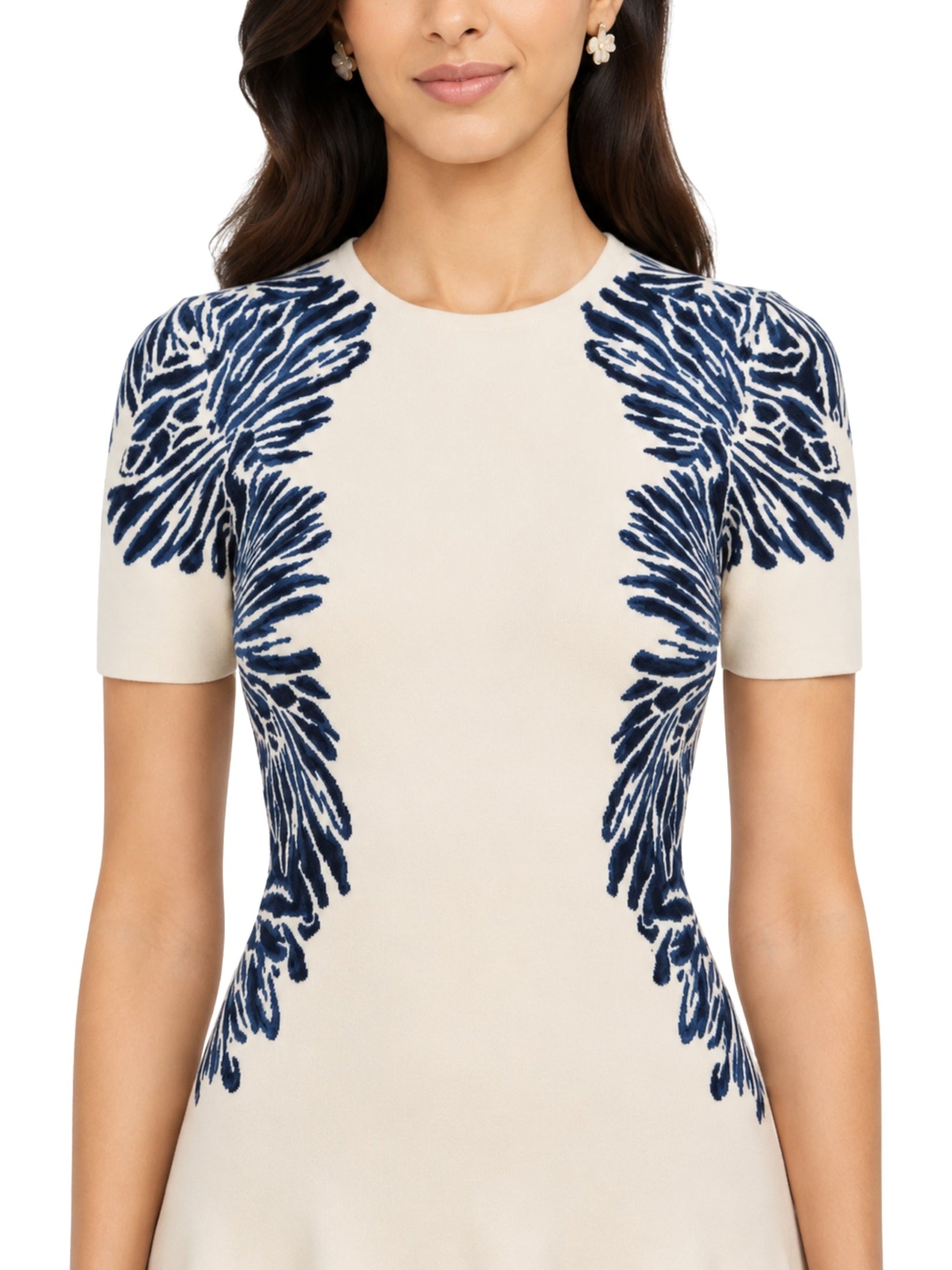 Sofie ss jacquard knit dress