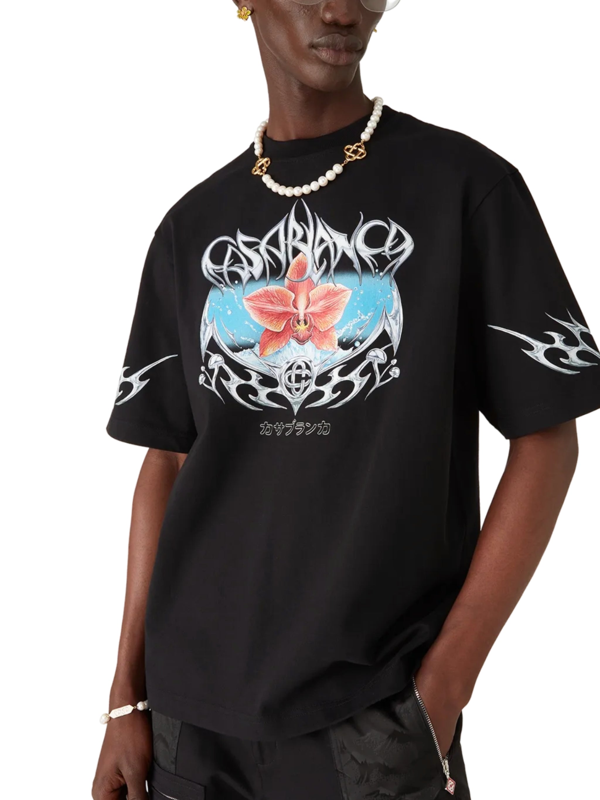 BLADES PRINTED OVERSIZED T-SHIRT