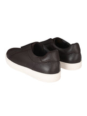 Clay grained-leather sneakers