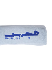 Baby blue hajruss towel