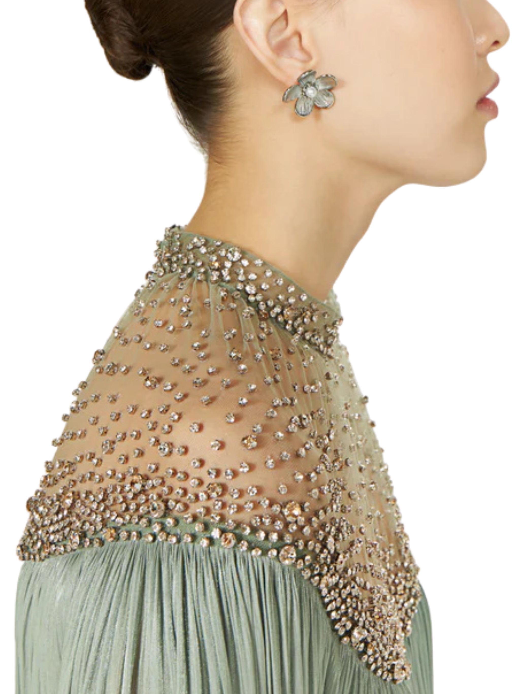 ELLIMA LUREX GEORGETTE KAFTAN GOWN