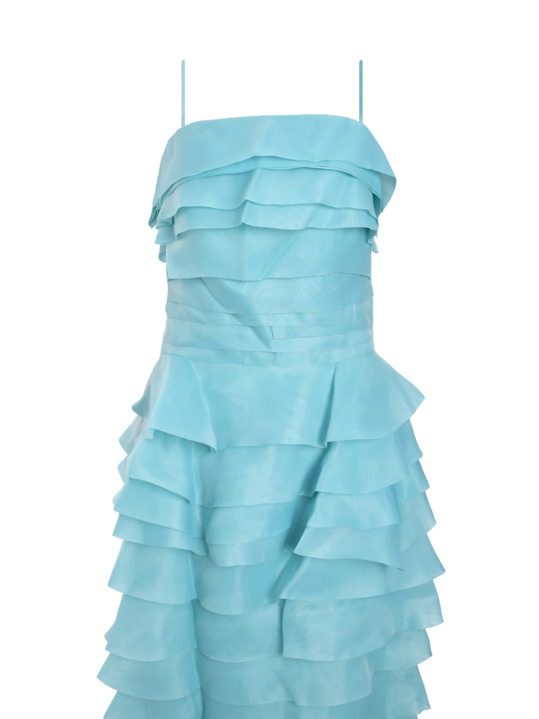 LAYERED ORGANZA LONG DRESS