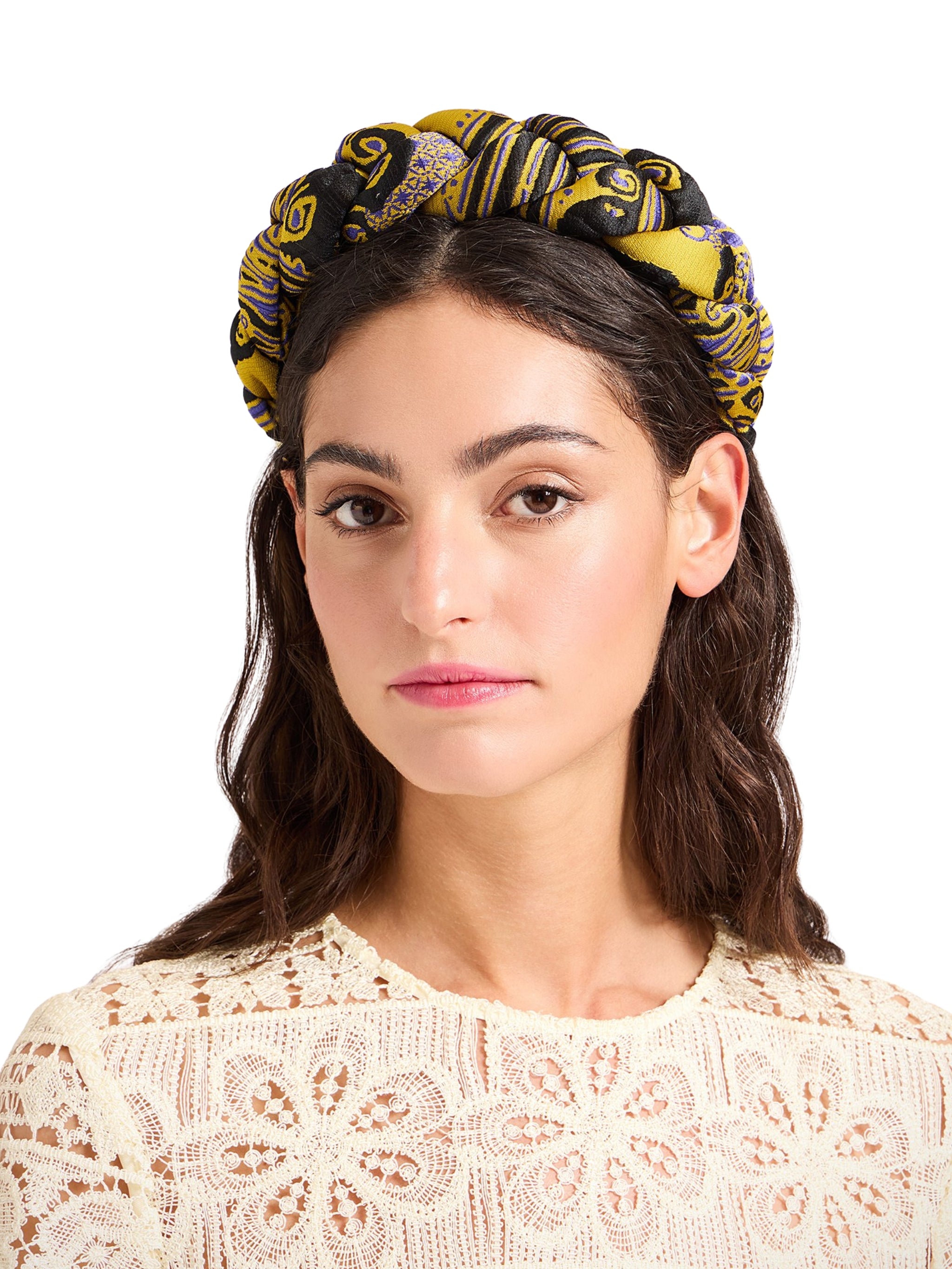 Rapunzel Headband Atlantis Yellow In Jacquard