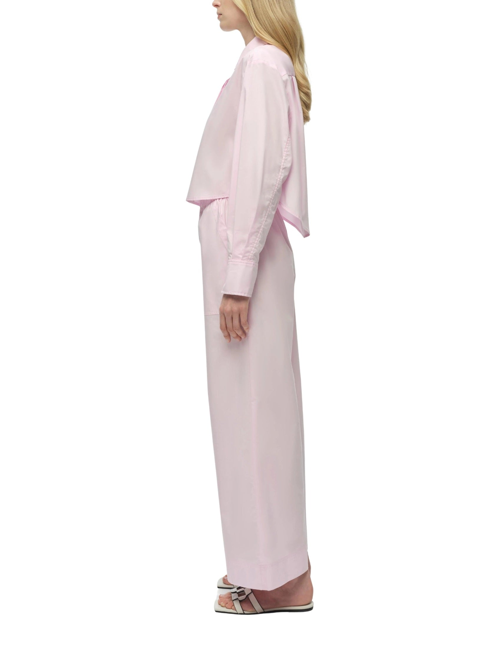 Renata cropped button down shirt